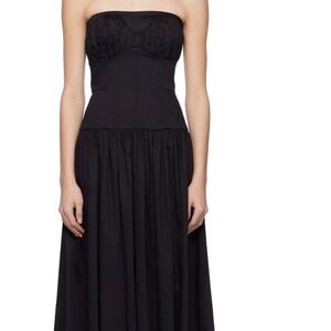 TOVE Elegant Black Strapless Dress